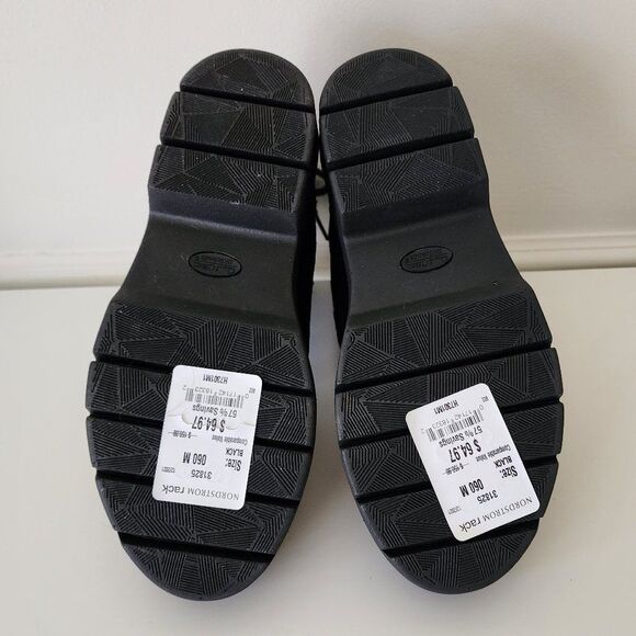 Dr. Scholl's Suede Lace up Bootie | 6 | Black Lightweight Water Repellant NEW - Picture 5 of 7